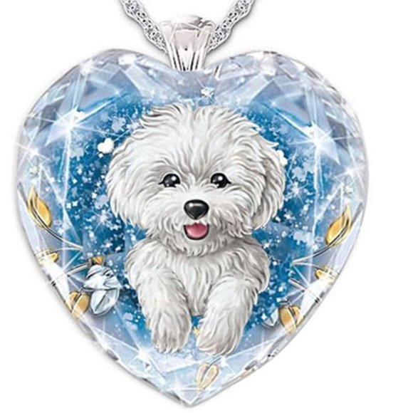 Maltese Heart Necklace - Picture 4 of 4